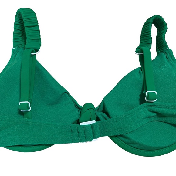 Sanctuary swim sandbar solids green bikini NWT size medium underwire - Picture 10 of 13